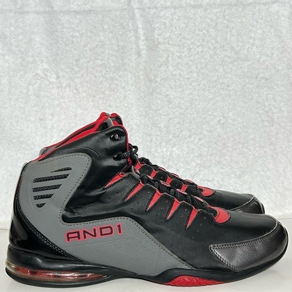 AND 1 Men's Grey/Black High Top Basketball Athletic Sneakers Shoes SZ US 11 - Picture 1 of 11